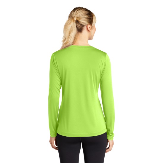 Sport-Tek Ladies Long Sleeve PosiCharge Competitor V-Neck Tee. LST353LS