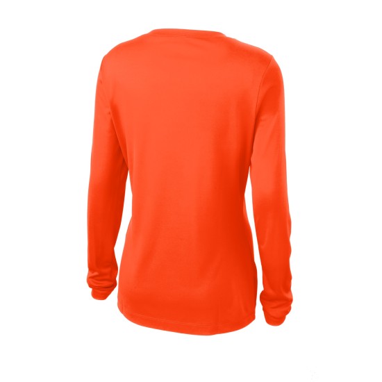 Sport-Tek Ladies Long Sleeve PosiCharge Competitor V-Neck Tee. LST353LS