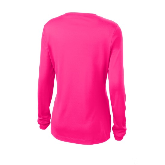 Sport-Tek Ladies Long Sleeve PosiCharge Competitor V-Neck Tee. LST353LS