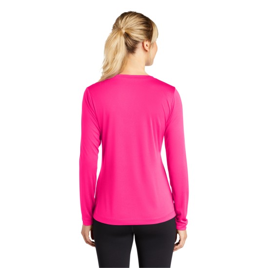 Sport-Tek Ladies Long Sleeve PosiCharge Competitor V-Neck Tee. LST353LS