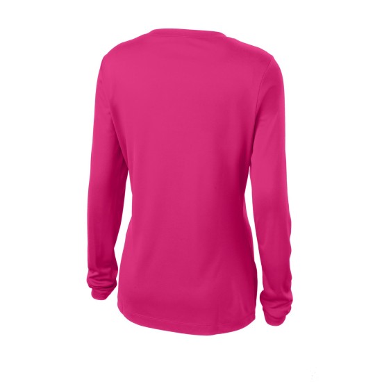 Sport-Tek Ladies Long Sleeve PosiCharge Competitor V-Neck Tee. LST353LS