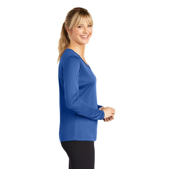 Sport-Tek Ladies Long Sleeve PosiCharge Competitor V-Neck Tee. LST353LS