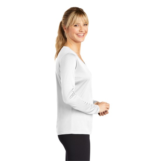 Sport-Tek Ladies Long Sleeve PosiCharge Competitor V-Neck Tee. LST353LS