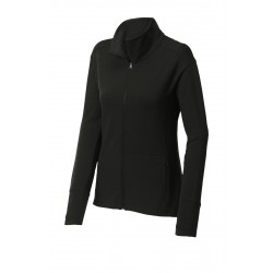 Sport-Tek Ladies Sport-Wick Flex Fleece Full-Zip. LST560