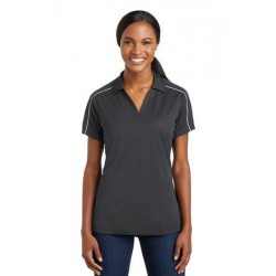 Sport-Tek Ladies Micropique Sport-Wick Piped Polo. LST653