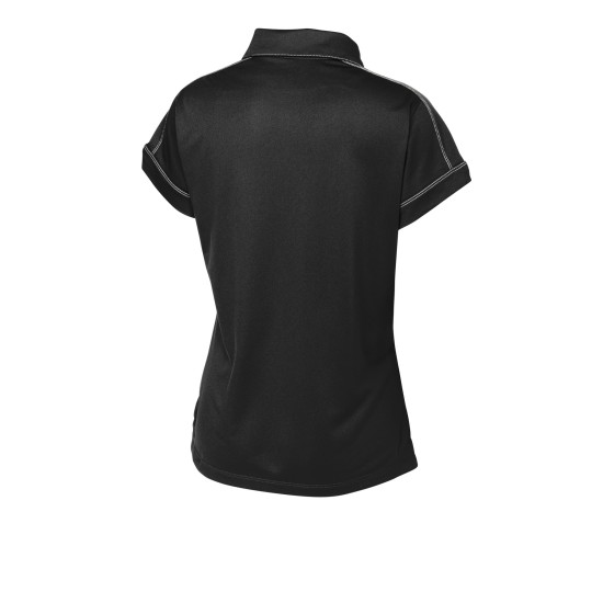 Sport-Tek Ladies Contrast Stitch Micropique Sport-Wick Polo. LST659