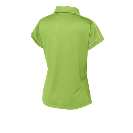 Sport-Tek Ladies Contrast Stitch Micropique Sport-Wick Polo. LST659