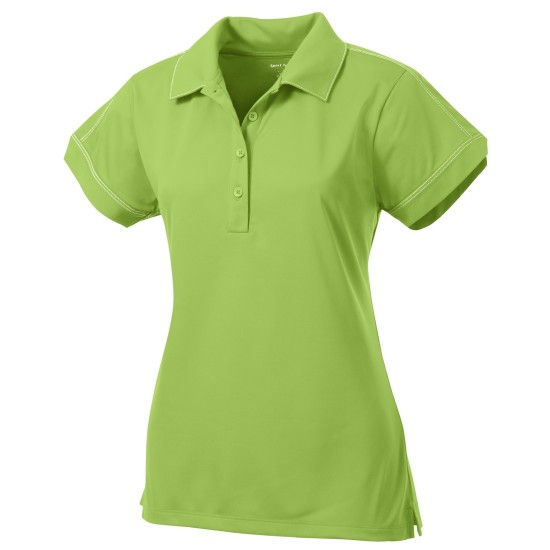 Sport-Tek Ladies Contrast Stitch Micropique Sport-Wick Polo. LST659