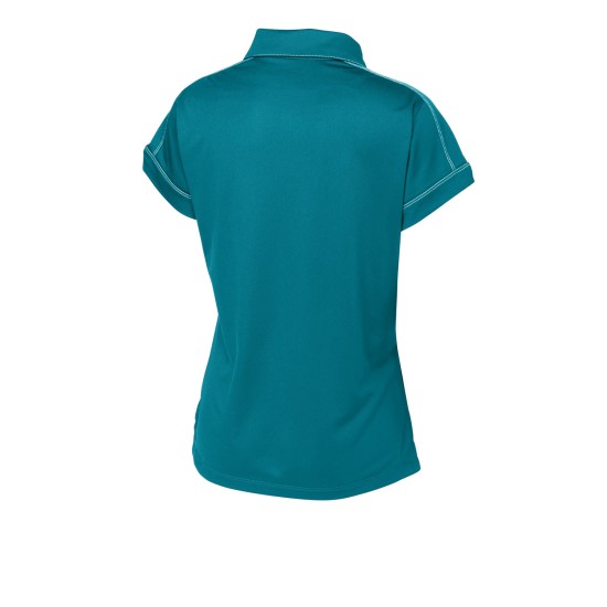 Sport-Tek Ladies Contrast Stitch Micropique Sport-Wick Polo. LST659