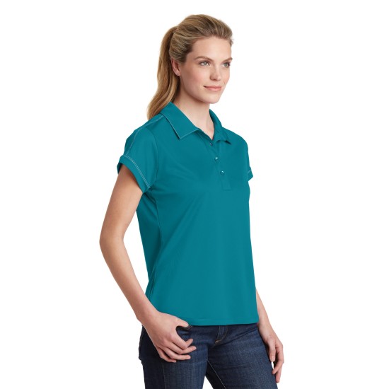 Sport-Tek Ladies Contrast Stitch Micropique Sport-Wick Polo. LST659