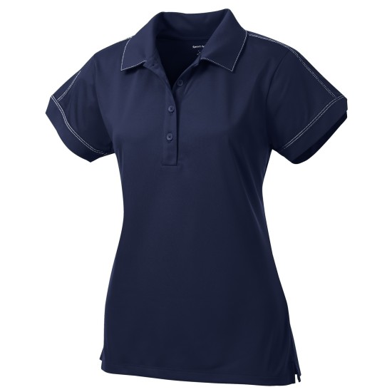 Sport-Tek Ladies Contrast Stitch Micropique Sport-Wick Polo. LST659