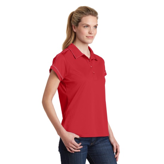 Sport-Tek Ladies Contrast Stitch Micropique Sport-Wick Polo. LST659