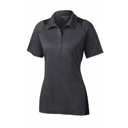 Sport-Tek Ladies Heather Colorblock Contender Polo. LST665