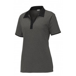 Sport-Tek Ladies Heather Contender Contrast Polo. LST667