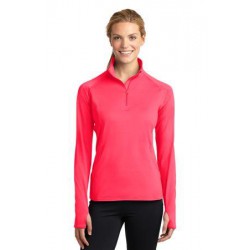 Sport-Tek Ladies Sport-Wick Stretch 1/2-Zip Pullover. LST850