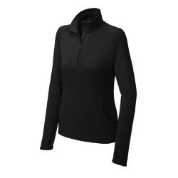 Sport-Tek Ladies Sport-Wick Stretch 1/2-Zip Pullover. LST850