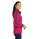 Sport-Tek Ladies Sport-Wick Textured Colorblock 1/4-Zip Pullover. LST861