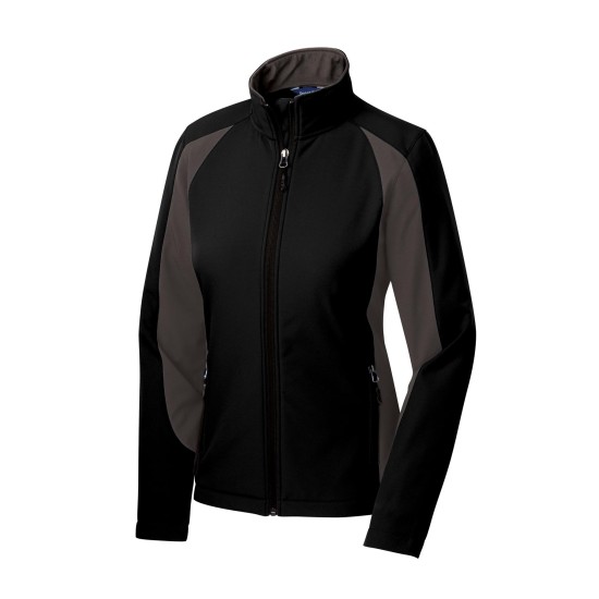 Sport-Tek Ladies Colorblock Soft Shell Jacket. LST970