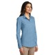 Port Authority® Ladies Long Sleeve Carefree Poplin Shirt. LW100