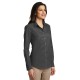 Port Authority® Ladies Long Sleeve Carefree Poplin Shirt. LW100