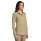 Port Authority® Ladies Long Sleeve Carefree Poplin Shirt. LW100