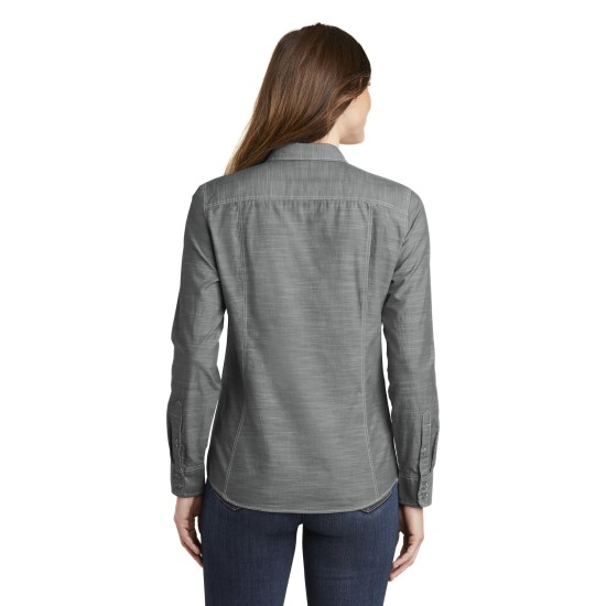 Port Authority® Ladies Slub Chambray Shirt. LW380