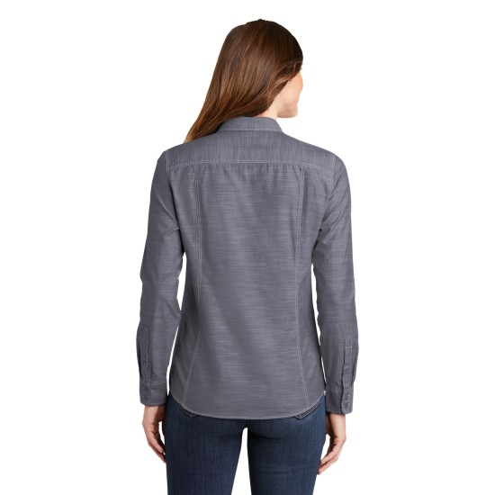 Port Authority® Ladies Slub Chambray Shirt. LW380