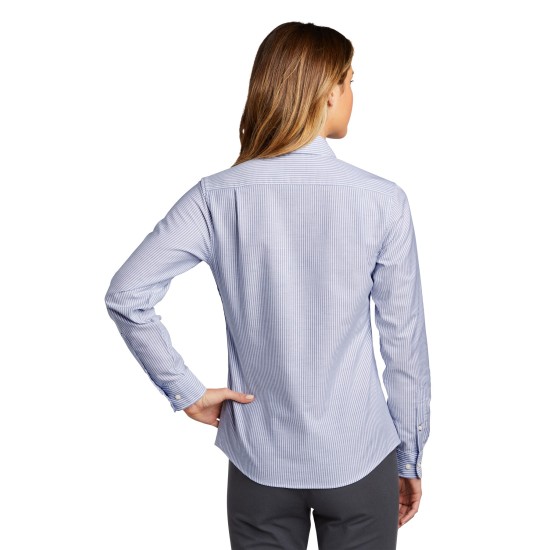 Port Authority Ladies SuperPro Oxford Stripe Shirt. LW657