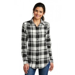 Port Authority® Ladies Plaid Flannel Tunic . LW668