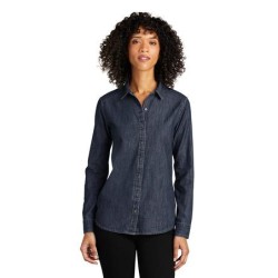 Port Authority Ladies Long Sleeve Perfect Denim Shirt LW676