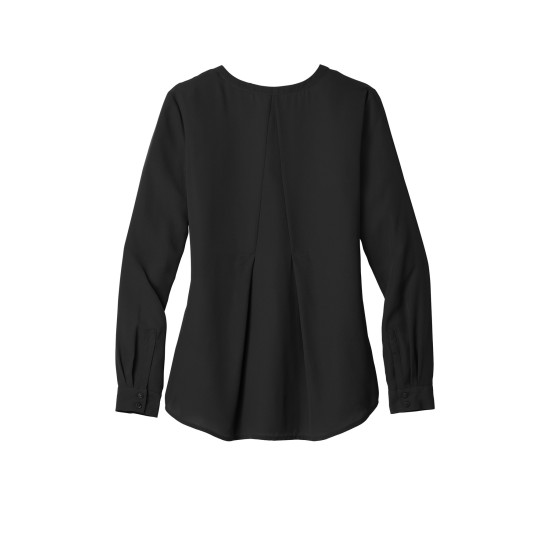 Port Authority® Ladies Long Sleeve Button-Front Blouse. LW700