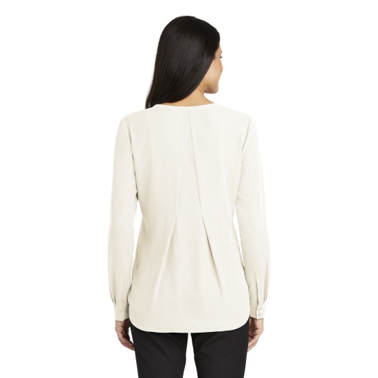 Port Authority® Ladies Long Sleeve Button-Front Blouse. LW700