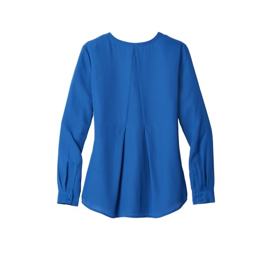 Port Authority® Ladies Long Sleeve Button-Front Blouse. LW700