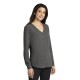 Port Authority® Ladies Long Sleeve Button-Front Blouse. LW700