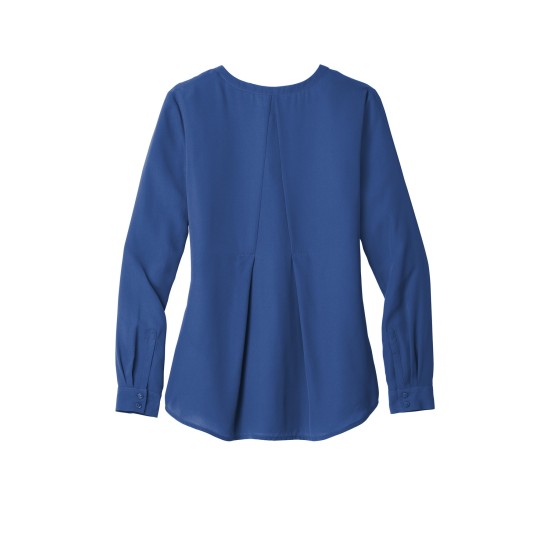 Port Authority® Ladies Long Sleeve Button-Front Blouse. LW700