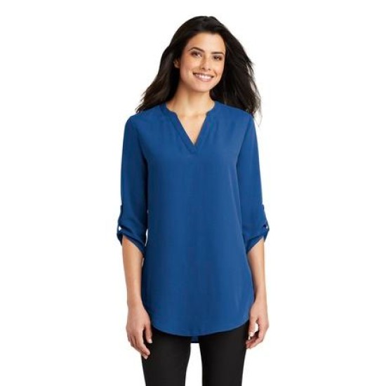 Port Authority® Ladies 3/4-Sleeve Tunic Blouse. LW701