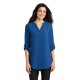 Port Authority® Ladies 3/4-Sleeve Tunic Blouse. LW701