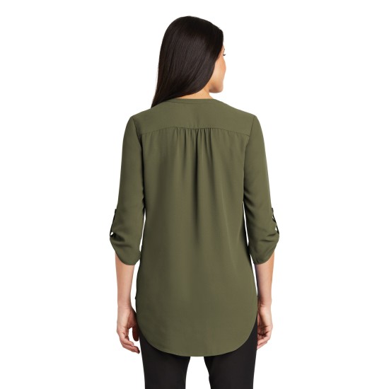 Port Authority® Ladies 3/4-Sleeve Tunic Blouse. LW701