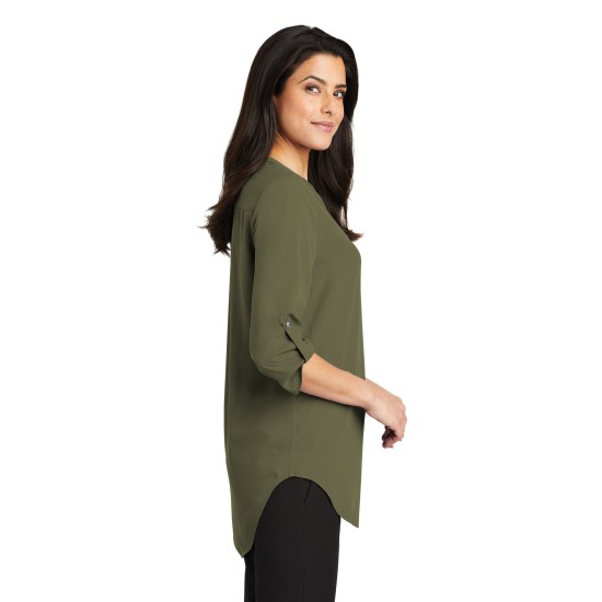 Port Authority® Ladies 3/4-Sleeve Tunic Blouse. LW701