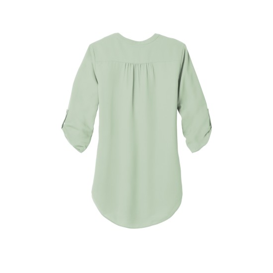 Port Authority® Ladies 3/4-Sleeve Tunic Blouse. LW701