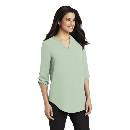 Port Authority® Ladies 3/4-Sleeve Tunic Blouse. LW701