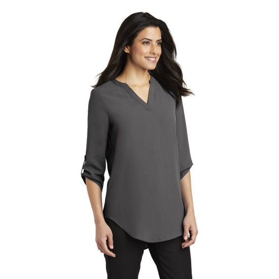 Port Authority® Ladies 3/4-Sleeve Tunic Blouse. LW701