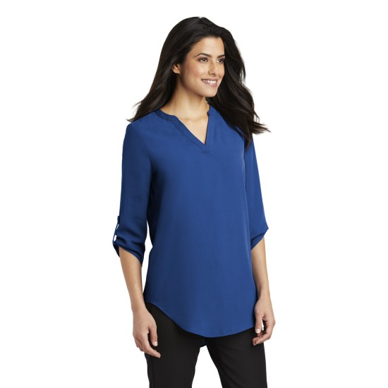 Port Authority® Ladies 3/4-Sleeve Tunic Blouse. LW701