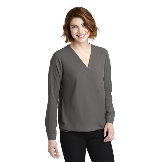 Port Authority ® Ladies Wrap Blouse. LW702