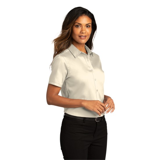 Port Authority Ladies Short Sleeve SuperPro React Twill Shirt. LW809