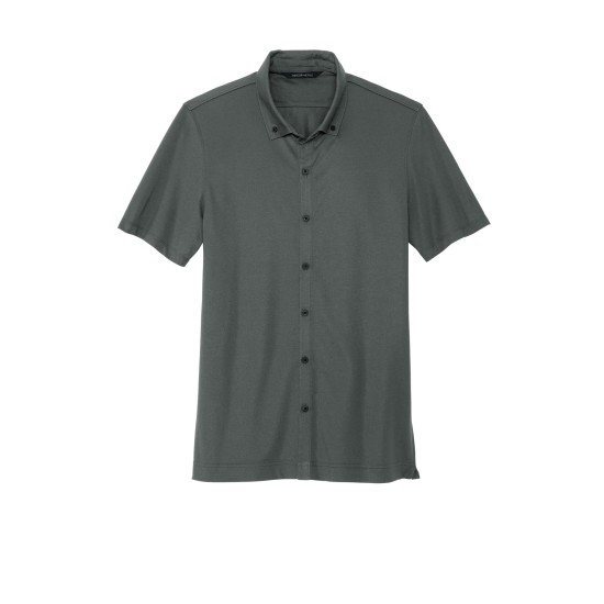 MERCER+METTLE Stretch Pique Full-Button Polo MM1006