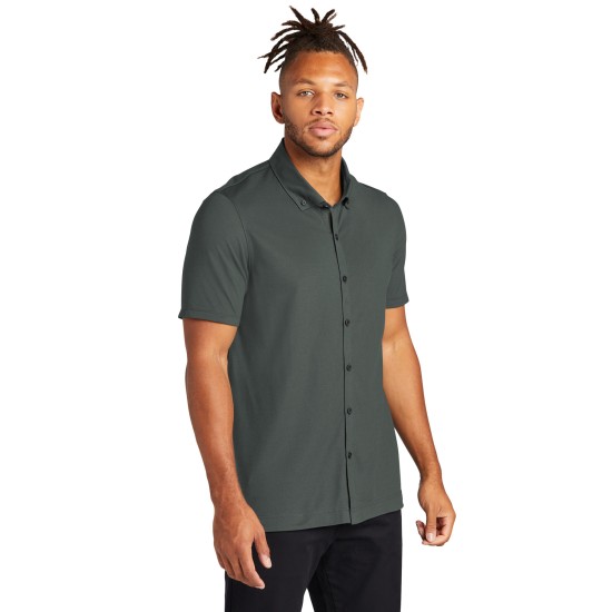 MERCER+METTLE Stretch Pique Full-Button Polo MM1006