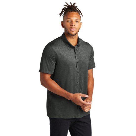 MERCER+METTLE Stretch Pique Full-Button Polo MM1006