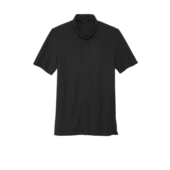 MERCER+METTLE Stretch Pique Full-Button Polo MM1006