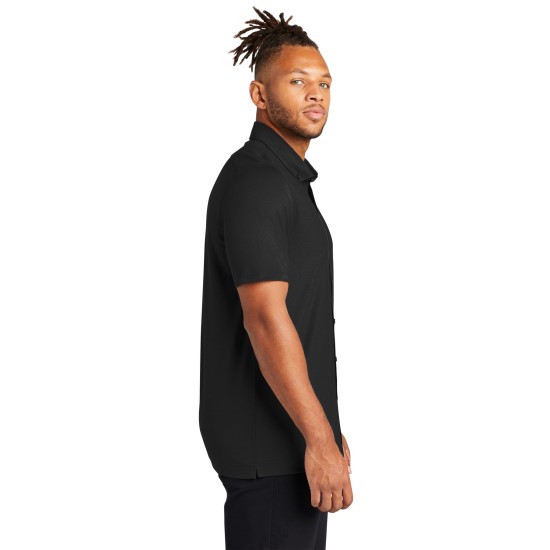 MERCER+METTLE Stretch Pique Full-Button Polo MM1006